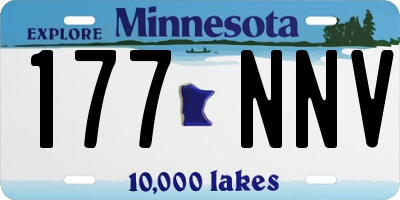 MN license plate 177NNV