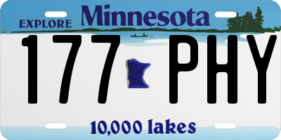MN license plate 177PHY