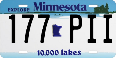 MN license plate 177PII