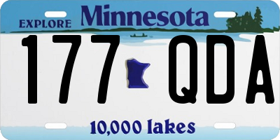 MN license plate 177QDA