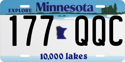 MN license plate 177QQC