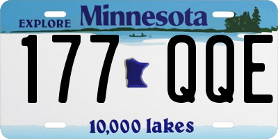 MN license plate 177QQE