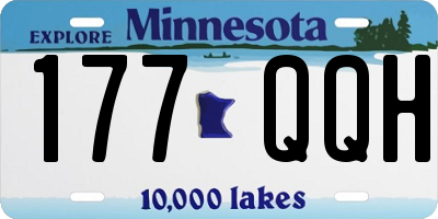 MN license plate 177QQH