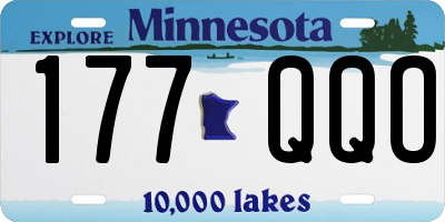 MN license plate 177QQO