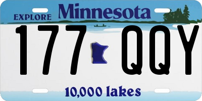 MN license plate 177QQY