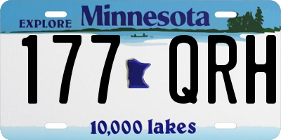 MN license plate 177QRH