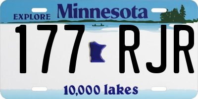 MN license plate 177RJR