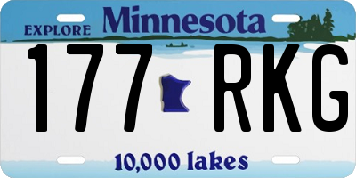 MN license plate 177RKG