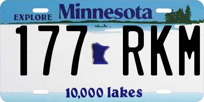 MN license plate 177RKM