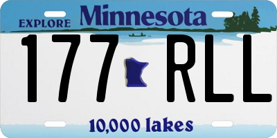 MN license plate 177RLL