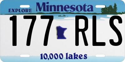 MN license plate 177RLS