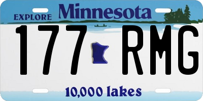 MN license plate 177RMG
