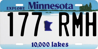 MN license plate 177RMH