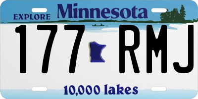 MN license plate 177RMJ