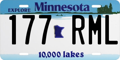 MN license plate 177RML