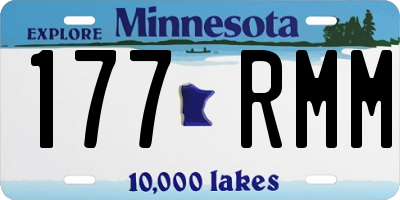 MN license plate 177RMM