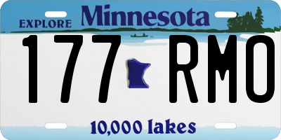 MN license plate 177RMO