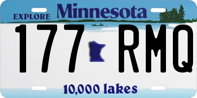 MN license plate 177RMQ
