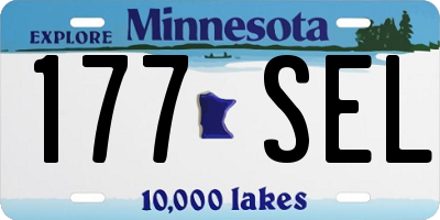 MN license plate 177SEL