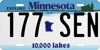 MN license plate 177SEN