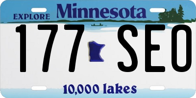 MN license plate 177SEO