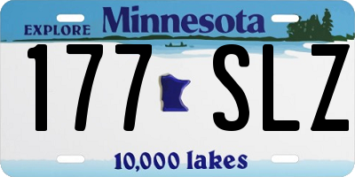 MN license plate 177SLZ