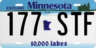 MN license plate 177STF