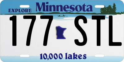 MN license plate 177STL