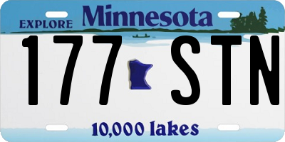 MN license plate 177STN