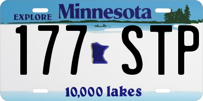 MN license plate 177STP