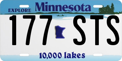 MN license plate 177STS