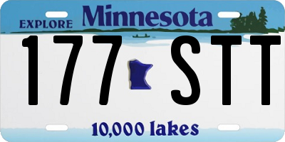 MN license plate 177STT