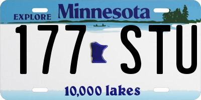 MN license plate 177STU