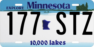 MN license plate 177STZ