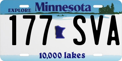MN license plate 177SVA