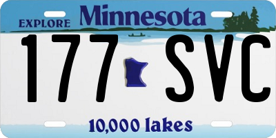 MN license plate 177SVC