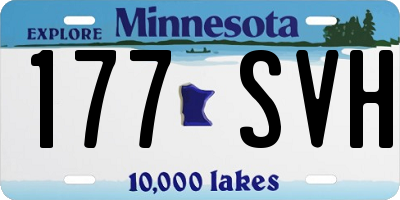 MN license plate 177SVH