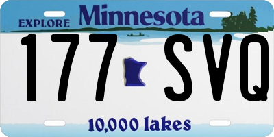 MN license plate 177SVQ