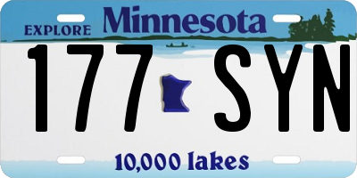 MN license plate 177SYN