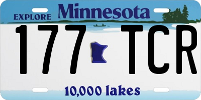 MN license plate 177TCR