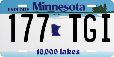 MN license plate 177TGI
