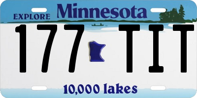 MN license plate 177TIT
