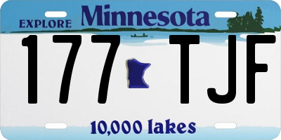 MN license plate 177TJF