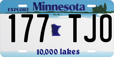 MN license plate 177TJO