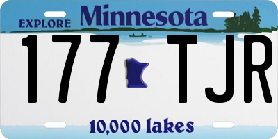 MN license plate 177TJR