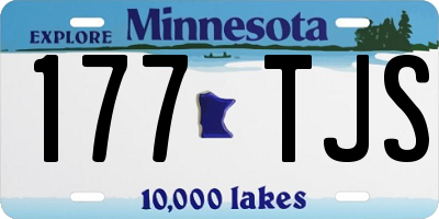 MN license plate 177TJS