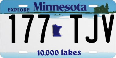 MN license plate 177TJV