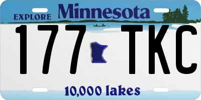 MN license plate 177TKC