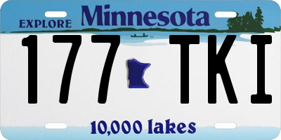 MN license plate 177TKI