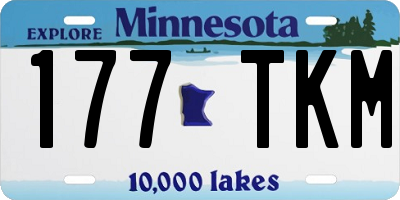 MN license plate 177TKM
